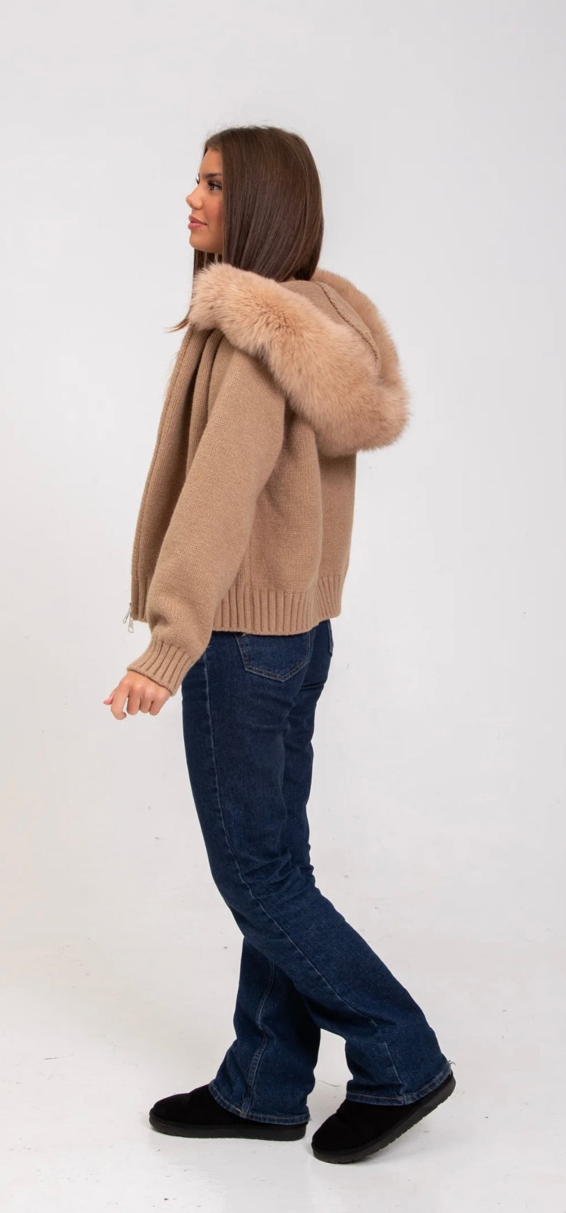 Fellkragen Fur Coat